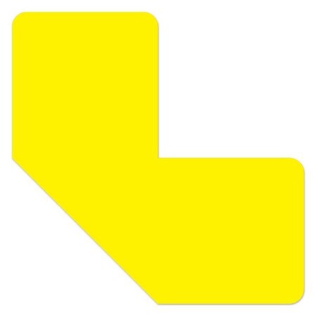 Ergomat DuraStripe Mean Lean 6inx6inx3in Half Angle Corners Yellow, 36PK DSML-C6x6x3-Y-KIT